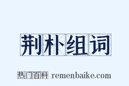 荆朴组词是什么意思的图片